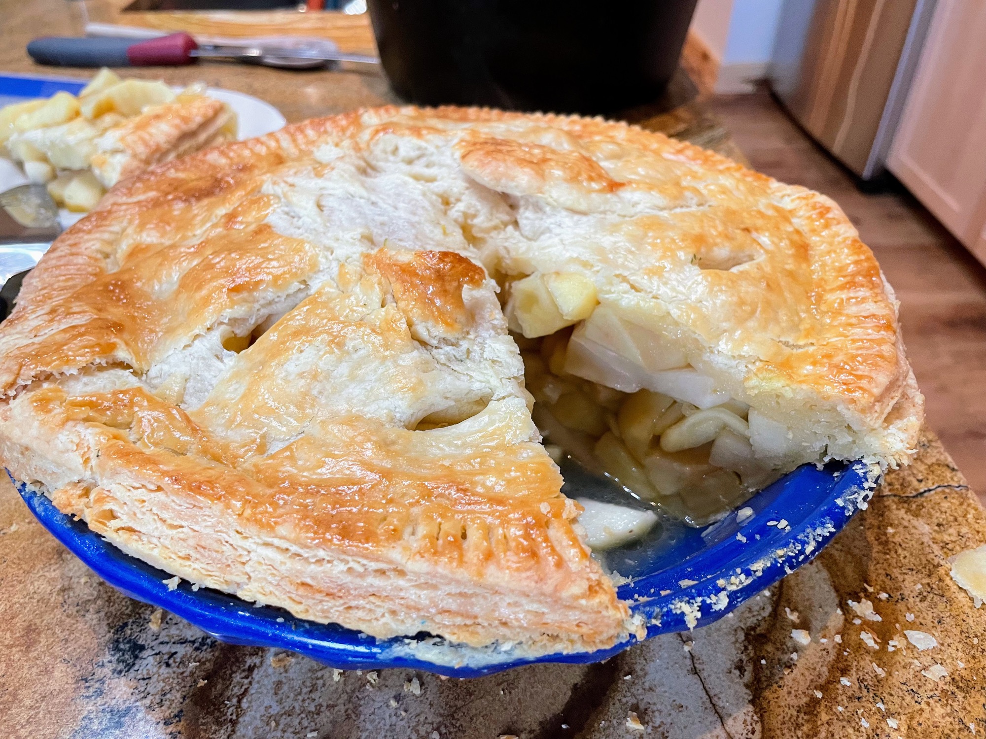 Deep dish apple pie