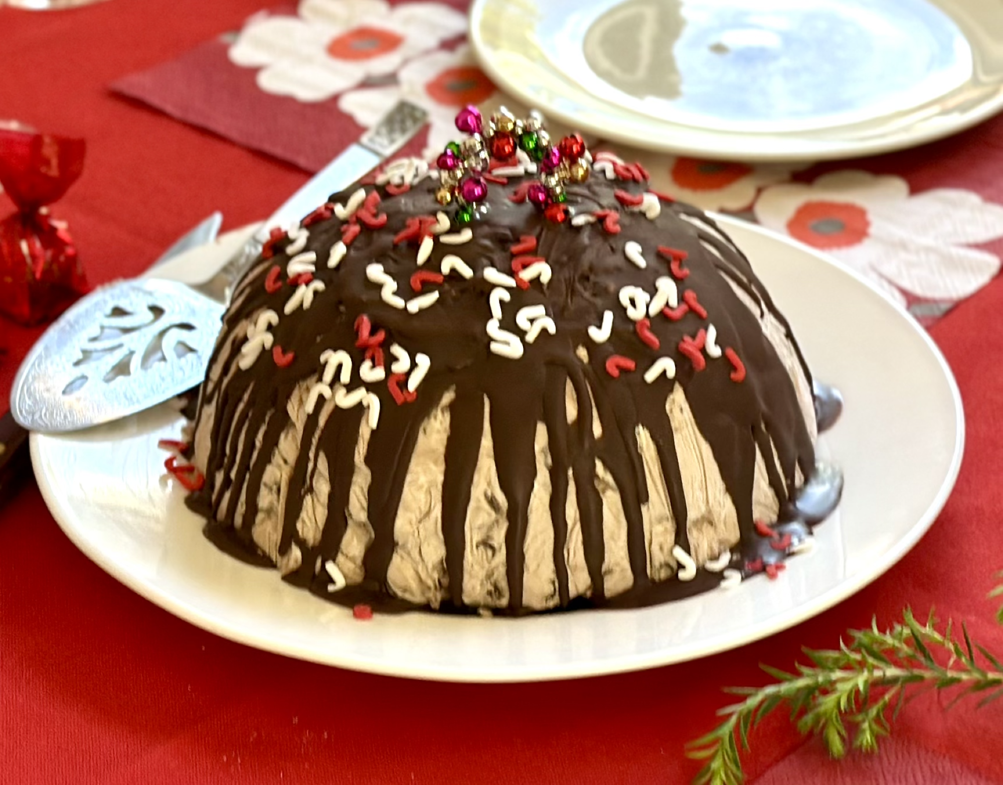 Ice Cream Christmas Pudding — handwritten, Grandma Rae